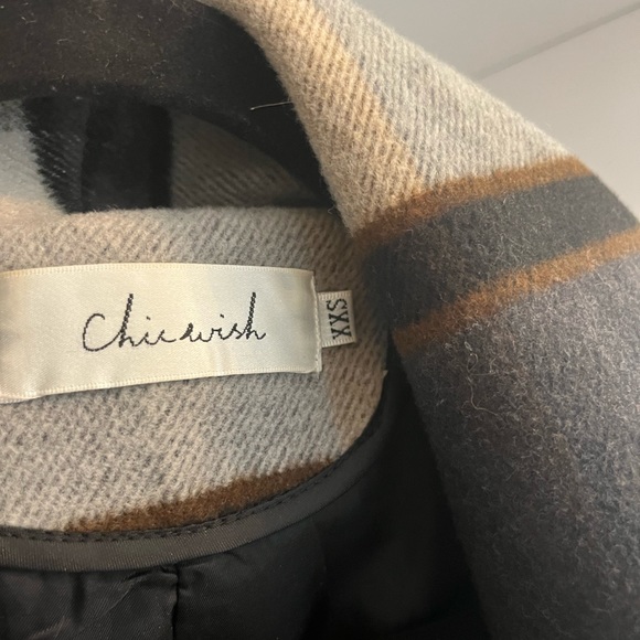 Chicwish PRAIRIE CHECK RABATO COAT BY CHIC+ - Picture 2 of 5